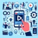 "Descargador de videos de TikTok en acción, mostrando cómo descargar videos fácilmente desde la plataforma, para acompañar la guía completa sobre su uso."